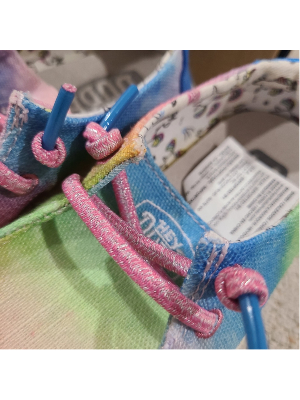NEW Hey Dude Girls Toddler K7 Wendy Dreamer Magic Casual Shoes Multicolor - Picture 5 of 10